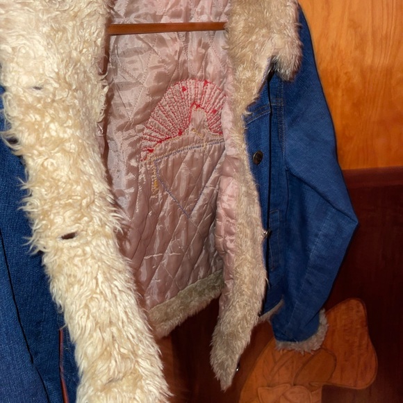 Hand Embroidered Grateful Dead; Cats DownUnder The StarsJerry Garcia Jean jacket - Picture 13 of 16